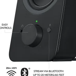 Logitech® Z207 Bluetooth® Computer Speakers, Black, Pack Of 2