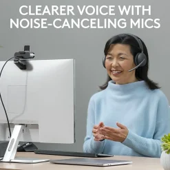 Logitech Zone 950 Premium Noise Canceling AI-Powered Headset Hybrid ANC and Bluetooth, Graphite, HL8183