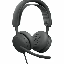 Logitech Zone Wired 2, Noise-Canceling Headset With Adaptive Hybrid ANC, Graphite