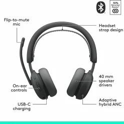 Logitech Zone Wireless 2 ES Headset UC, 981001502