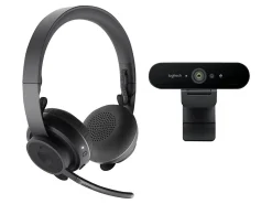 Logitech Zone Wireless Teams and Brio Pro Personal Video Collaboration Teams Kit