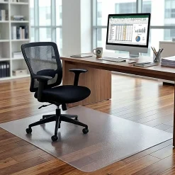 Lorell® Big and Tall Polycarbonate Hard Floor Chair Mat, 46