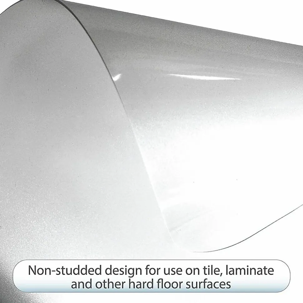 Lorell® Big and Tall Polycarbonate Hard Floor Chair Mat, 45" x 53"