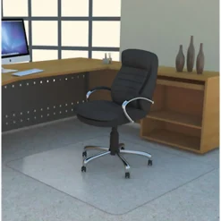 Lorell® Big and Tall Polycarbonate Low Pile Studded Chair Mat, 36