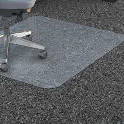 Lorell® Big and Tall Polycarbonate Low Pile Studded Chair Mat, 36