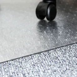 Lorell® Big and Tall Polycarbonate Low Pile Studded Chair Mat, 46