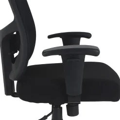 LorellĀ® Big & Tall Ergonomic Mesh Mid-Back Task Chair, Black