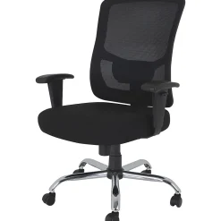 Lorell® Big & Tall Ergonomic Mesh Mid-Back Task Chair, Black