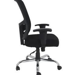 Lorell® Big & Tall Ergonomic Mesh Mid-Back Task Chair, Black