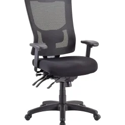 LorellĀ® Conjure Executive High-Back Ergonomic Mesh Chair, Black