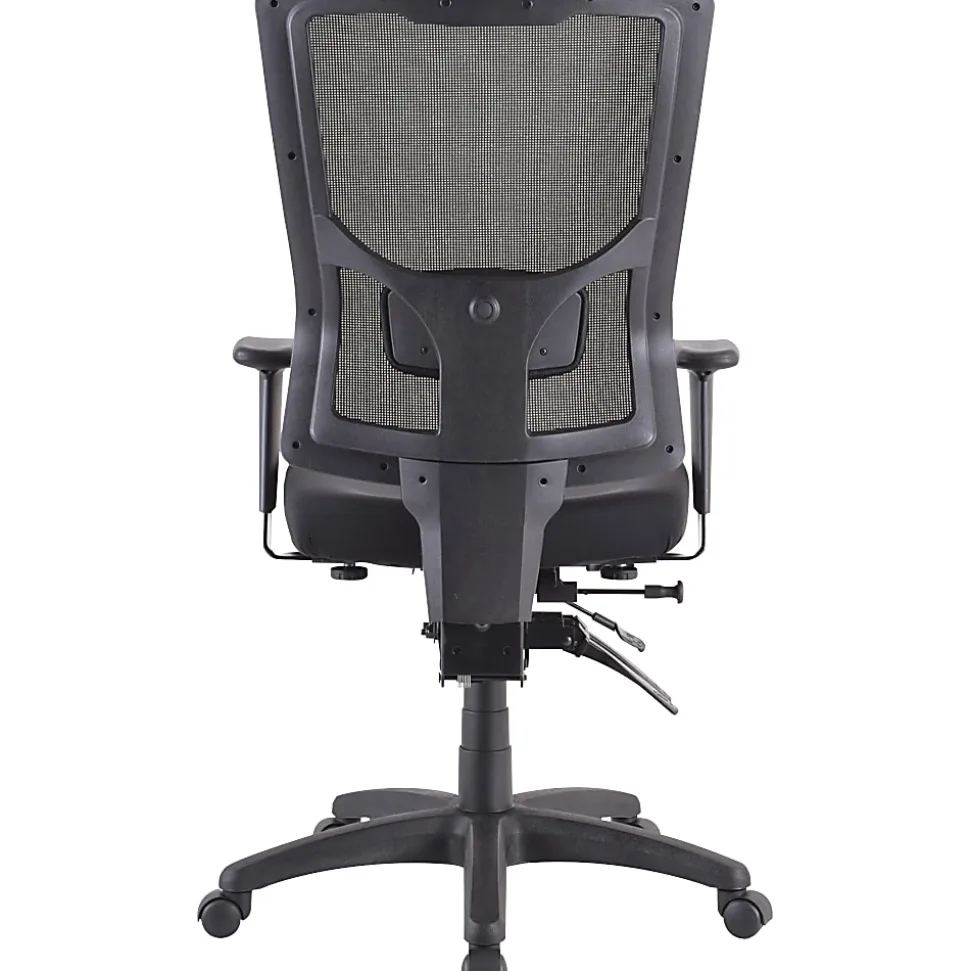 Lorell® Conjure Executive High-Back Ergonomic Mesh Chair, Black