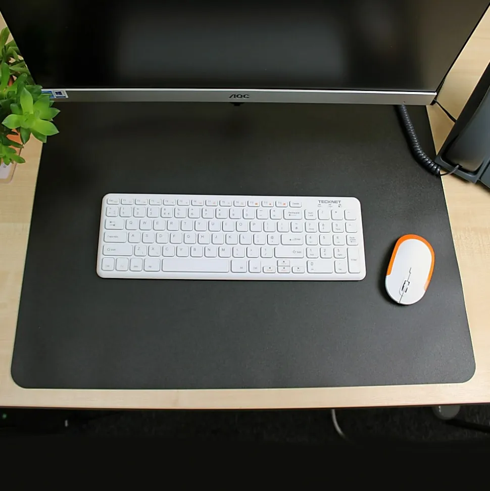 Lorell Desk Pad - Rectangular - 36" Width20" Depth - Black