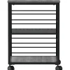 Lorell Deskside Mobile Machine Stand - 200 lb Load Capacity - 26.50"x23.60"x 19.60" Depth - Desk - Powder Coated - 60263