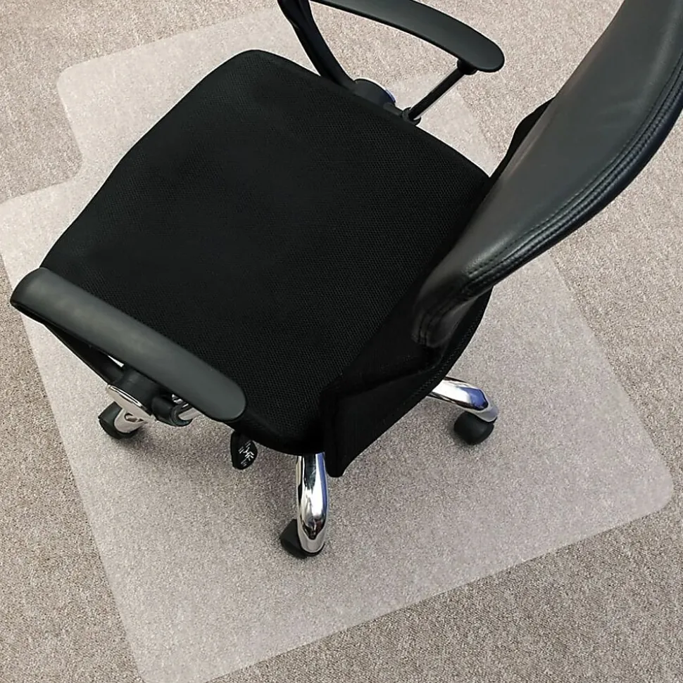 Lorell® Economy Studded Chair Mat, 36" x 48", Standard Lip