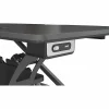 Lorell® Electric Monitor Desk Riser With Wireless Charging Pad, 20"H x 33-1/2"W x 19-1/3"D, Black
