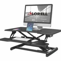Lorell® Electric Monitor Desk Riser With Wireless Charging Pad, 20