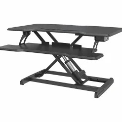 Lorell® Electric Monitor Desk Riser With Wireless Charging Pad, 20