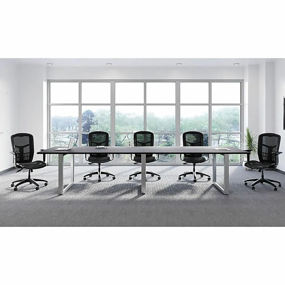 Lorell® Ergomesh High-Back Multifunction Chair, Black