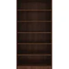 Lorell® Essentials 72"H 6-Shelf Bookcase, Walnut
