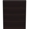 Lorell® Essentials 48"H 4-Shelf Bookshelf, Espresso