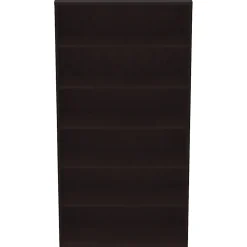 Lorell Essentials 36"H 6-Shelf Bookcase, Espresso