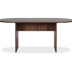 Lorell® Essentials Laminate Oval Conference Table, 29-1/2”H x 72”W x 36”D, Walnut