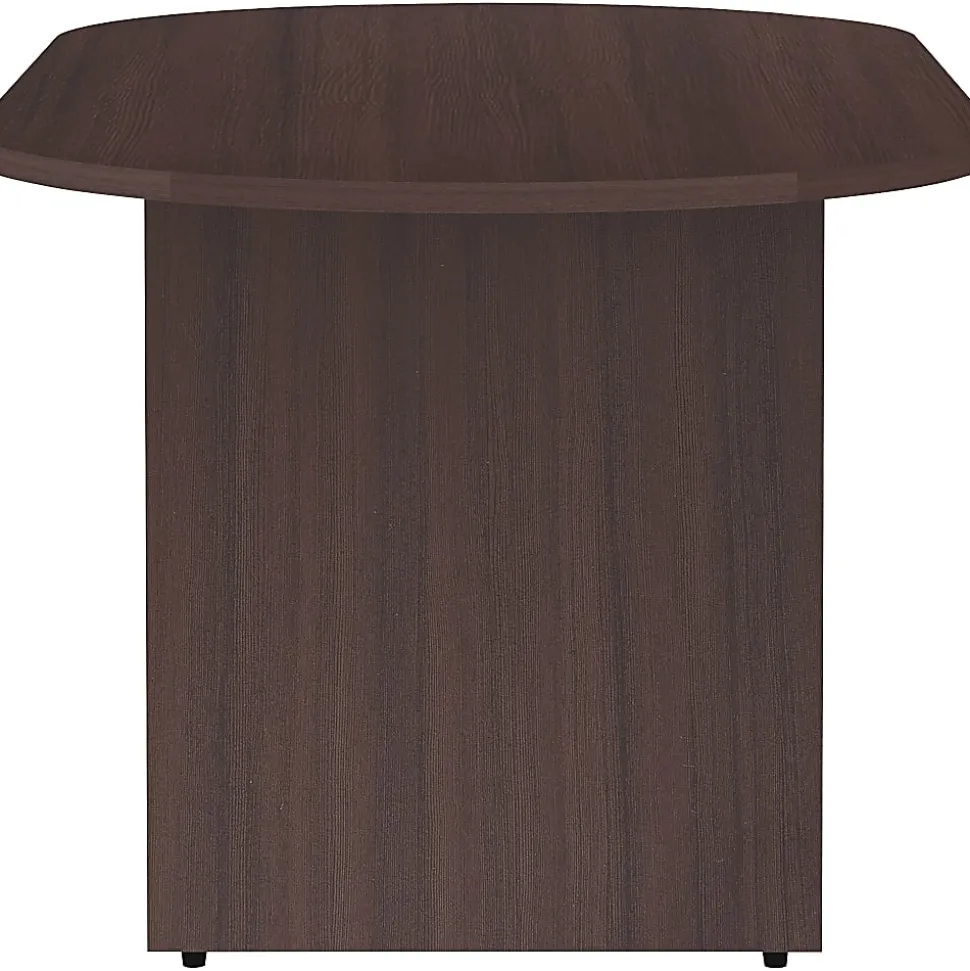 Lorell® Essentials Oval Conference Table, 29-1/2"H x 72"W x 36"D, Espresso