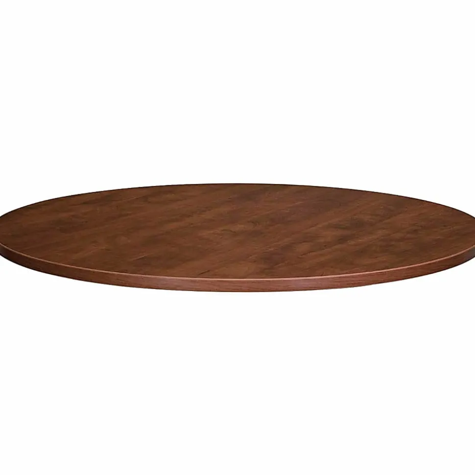 Lorell® Essentials Round Table Top, 42"D, Mahogany