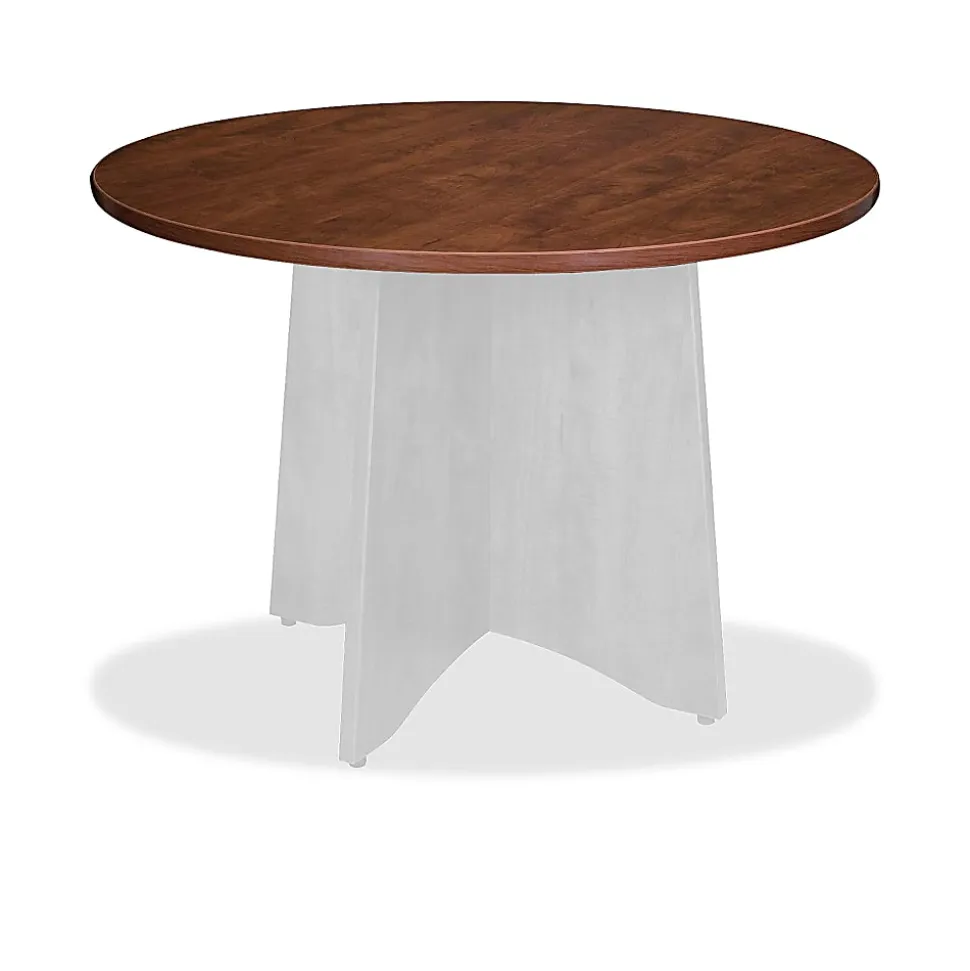 Lorell® Essentials Round Table Top, 42"D, Mahogany