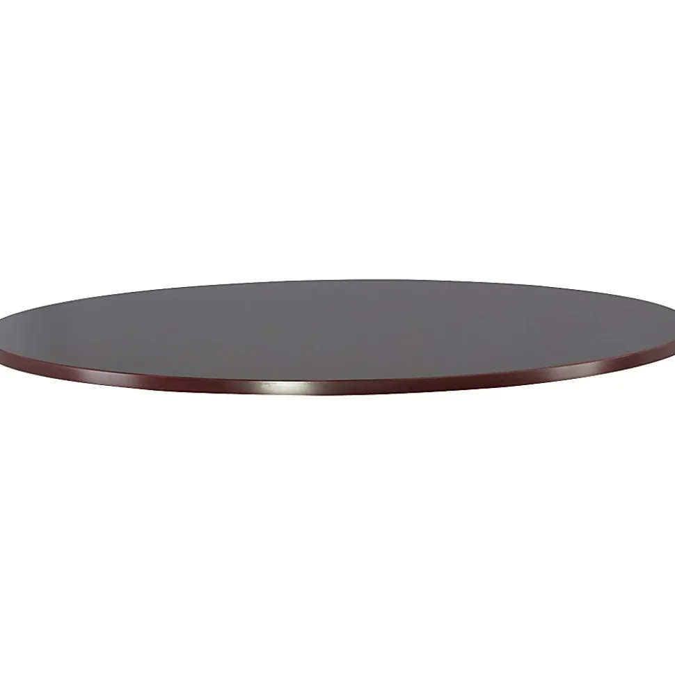 Lorell® Essentials Round Table Top, 48"D, Mahogany