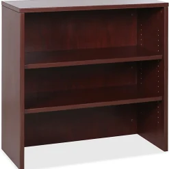 LorellĀ® Essentials Series Stack-On Modular Shelving Bookcase, 36"H x 36"W x 15"D, Mahogany