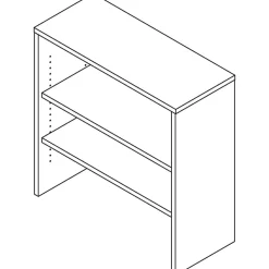 Lorell® Essentials Series Stack-On Modular Shelving Bookcase, 36"H x 36"W x 15"D, Cherry