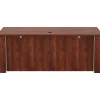 Lorell® Essentials Sit-to-Stand 72"W Desk Shell, Cherry