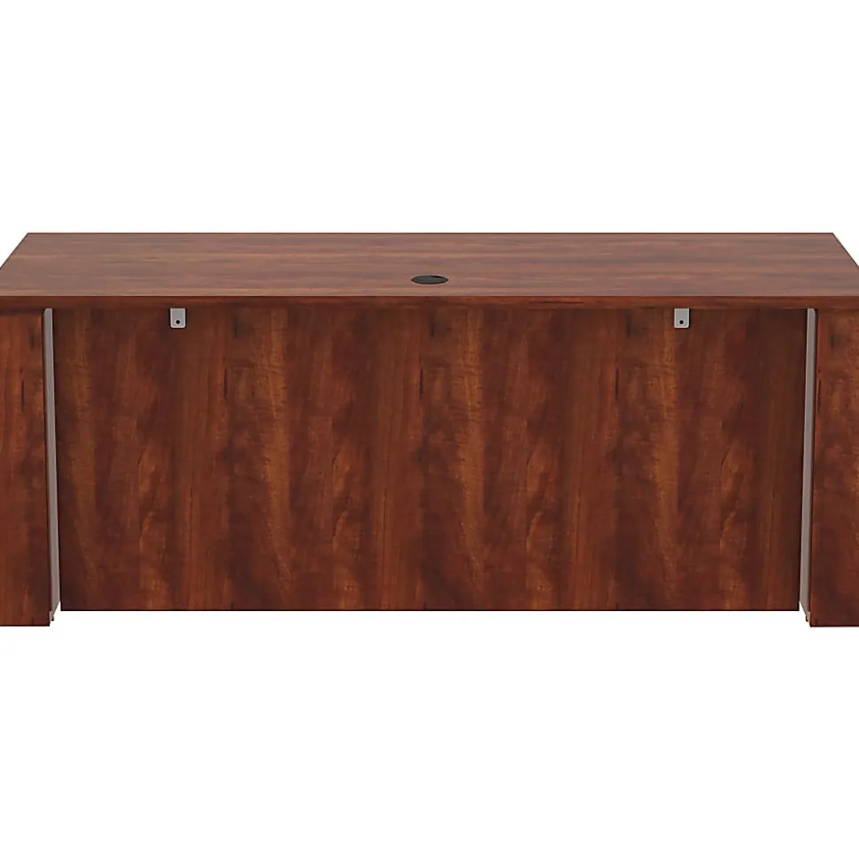 Lorell® Essentials Sit-to-Stand 72"W Desk Shell, Cherry