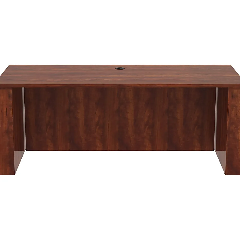 Lorell® Essentials Sit-to-Stand 72"W Desk Shell, Cherry