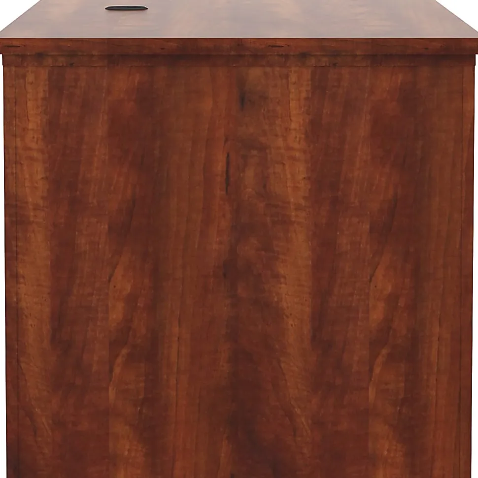 Lorell® Essentials Sit-to-Stand 72"W Desk Shell, Cherry