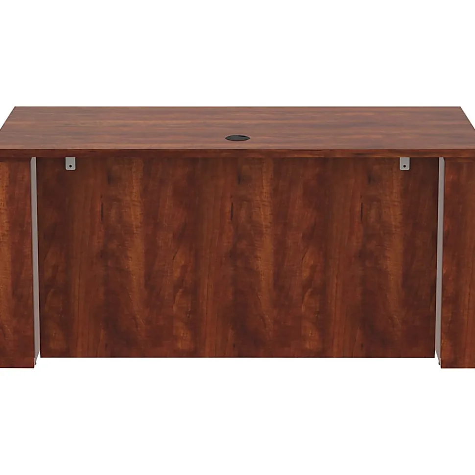 Lorell® Essentials Sit-to-Stand 60"W Desk Shell, Cherry