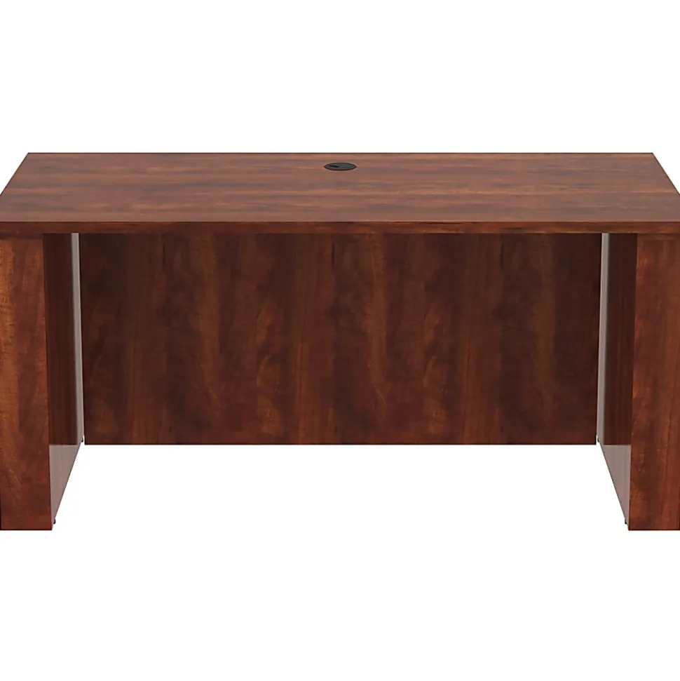Lorell® Essentials Sit-to-Stand 60"W Desk Shell, Cherry
