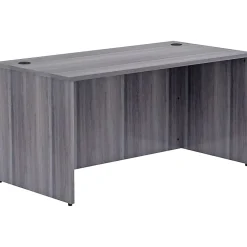 Lorell® Essentials 60"W Computer Desk, Weathered Charcoal