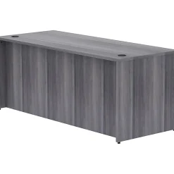Lorell® Essentials 72"W Computer Desk, Weathered Charcoal