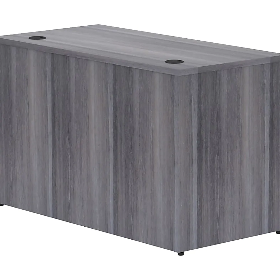 Lorell® Essentials 48"W Computer Desk, Weathered Charcoal