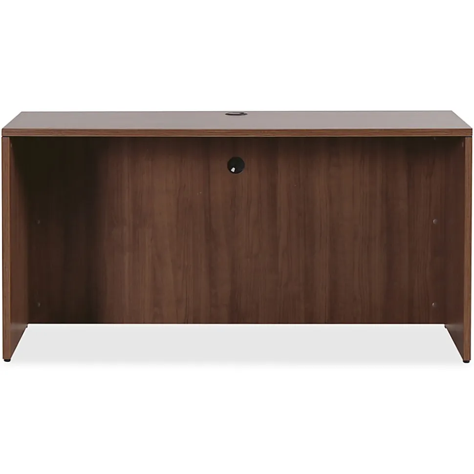 Lorell® Essentials 72"W Computer Desk Credenza Shell, Walnut