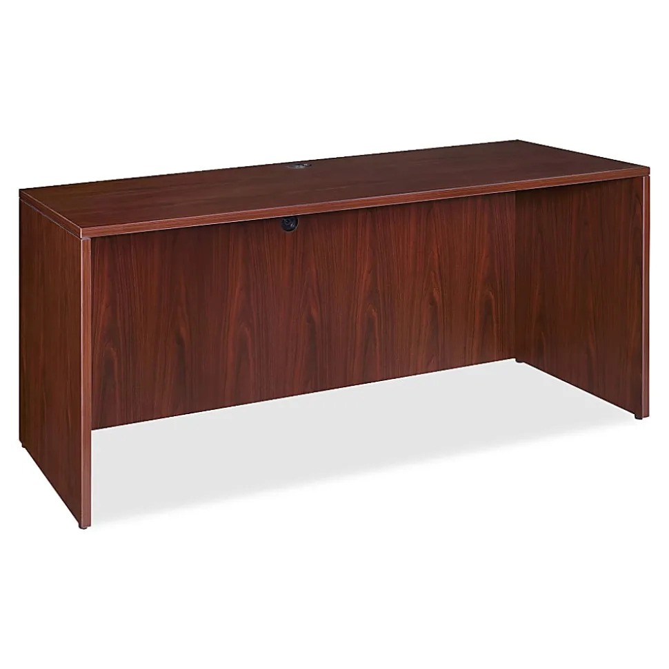 Lorell® Essentials 60"W Computer Desk Credenza, Mahogany