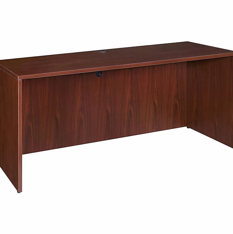 Lorell® Essentials 60"W Computer Desk Credenza, Mahogany