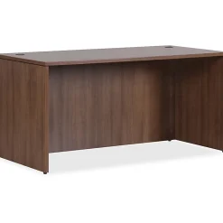 Lorell® Essentials 67"W Office Suite Computer Desk Shell, Walnut