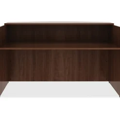 Lorell® Essentials 72"W Reception Computer Desk, Walnut