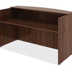 Lorell® Essentials 72"W Reception Computer Desk, Walnut