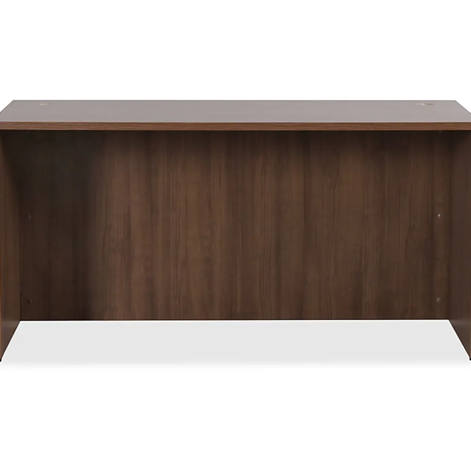 Lorell® Essentials 60"W Rectangular Computer Desk Shell, Walnut