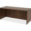 Lorell® Essentials 72"W Rectangular Shell Computer Desk, Dark Walnut
