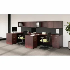 LorellĀ® Essentials 48"W Rectangular Computer Desk Shell, 30"D, Walnut